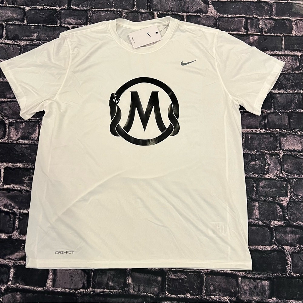 Nike Mamba Sports Academy Kobe Bryant Mens 3XL White Shirt 100% Polyester NEW